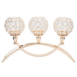 Crystal Candlestick Golden Candle Holders Ornaments for Home Party Table Decorations In Australia - Darrahopens