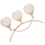 Crystal Candlestick Golden Candle Holders Ornaments for Home Party Table Decorations