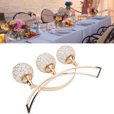 Crystal Candlestick Golden Candle Holders Ornaments for Home Party Table Decorations
