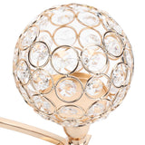 Crystal Candlestick Golden Candle Holders Ornaments for Home Party Table Decorations