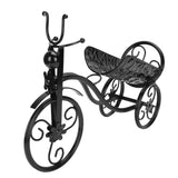 Iron Wine Holder Tricycle Shape Wine Bottle Rack Stand for Bar Counter Home DecorBlack In Australia - Darrahopens