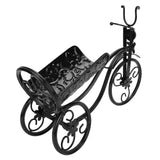 Iron Wine Holder Tricycle Shape Wine Bottle Rack Stand for Bar Counter Home DecorBlack In Australia - Darrahopens