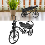 Iron Wine Holder Tricycle Shape Wine Bottle Rack Stand for Bar Counter Home DecorBlack In Australia - Darrahopens