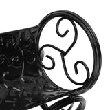 Iron Wine Holder Tricycle Shape Wine Bottle Rack Stand for Bar Counter Home DecorBlack
