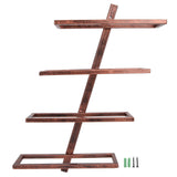 Rustic Wall Mounted Wine Rack Wine Bottle Holder Shelf for Household Dining Room Cabinet4 Bottle In Australia - Darrahopens