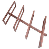 Rustic Wall Mounted Wine Rack Wine Bottle Holder Shelf for Household Dining Room Cabinet4 Bottle In Australia - Darrahopens