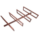 Rustic Wall Mounted Wine Rack Wine Bottle Holder Shelf for Household Dining Room Cabinet4 Bottle