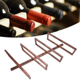 Rustic Wall Mounted Wine Rack Wine Bottle Holder Shelf for Household Dining Room Cabinet4 Bottle