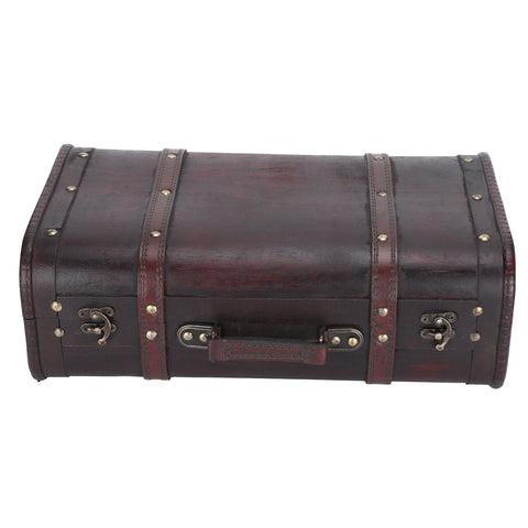 Portable Antique Suitcase Wooden Case Photography Props Craft Decoration Box Ornament In Australia - Darrahopens