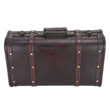 Portable Antique Suitcase Wooden Case Photography Props Craft Decoration Box Ornament In Australia - Darrahopens