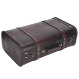 Portable Antique Suitcase Wooden Case Photography Props Craft Decoration Box Ornament In Australia - Darrahopens