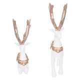 Nordic Style Geometric Standing Sitting Elk Sculpture Resin Deer Statue Tabletop Ornaments