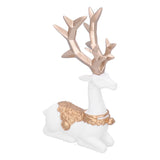 Nordic Style Geometric Standing Sitting Elk Sculpture Resin Deer Statue Tabletop Ornaments