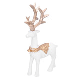 Nordic Style Geometric Standing Sitting Elk Sculpture Resin Deer Statue Tabletop Ornaments