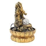 Resin Dragon Statue LED Desktop Water Fountain Home Office Desktop Decor Crafts GiftsEU Plug 220V In Australia - Darrahopens