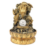 Resin Dragon Statue LED Desktop Water Fountain Home Office Desktop Decor Crafts GiftsEU Plug 220V
