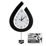 Nordic Style Unique Shape Hanging Clock Mute Wall Clock for Living Room Coffee Shop Store In Australia - Darrahopens