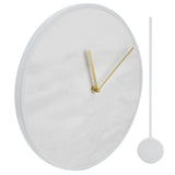 Modern Slate Wall Clock with Metal Frame Marble Pattern Swing Wall Clock for Home Bedroom