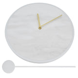 Modern Slate Wall Clock with Metal Frame Marble Pattern Swing Wall Clock for Home Bedroom