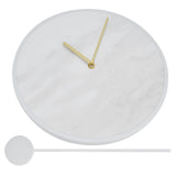 Modern Slate Wall Clock with Metal Frame Marble Pattern Swing Wall Clock for Home Bedroom