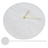 Modern Slate Wall Clock with Metal Frame Marble Pattern Swing Wall Clock for Home Bedroom