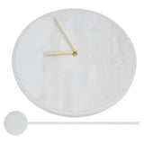 Modern Slate Wall Clock with Metal Frame Marble Pattern Swing Wall Clock for Home Bedroom