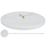 Modern Slate Wall Clock with Metal Frame Marble Pattern Swing Wall Clock for Home Bedroom