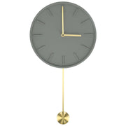 Modern Wall Clock Hanging Round Clock with Large Pendulum for Kitchen Coffee Shop Bar In Australia - Darrahopens