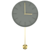 Modern Wall Clock Hanging Round Clock with Large Pendulum for Kitchen Coffee Shop Bar In Australia - Darrahopens