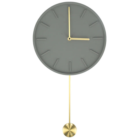 Modern Wall Clock Hanging Round Clock with Large Pendulum for Kitchen Coffee Shop Bar In Australia - Darrahopens