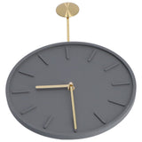Modern Wall Clock Hanging Round Clock with Large Pendulum for Kitchen Coffee Shop Bar