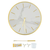 Modern Wall Clock with Large Pendulum Round Mute Hanging Clock for Home Bar Cafes In Australia - Darrahopens