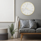 Modern Wall Clock with Large Pendulum Round Mute Hanging Clock for Home Bar Cafes