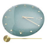 Modern Hanging Clock Framless Round Wall Pendulum Clock for Home Bar Shop Cafes Living Room In Australia - Darrahopens