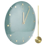 Modern Hanging Clock Framless Round Wall Pendulum Clock for Home Bar Shop Cafes Living Room In Australia - Darrahopens