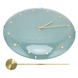 Modern Hanging Clock Framless Round Wall Pendulum Clock for Home Bar Shop Cafes Living Room