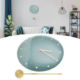Modern Hanging Clock Framless Round Wall Pendulum Clock for Home Bar Shop Cafes Living Room