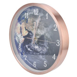 Wall Hanging Mute Clock Innovative LED Luminous Clock with Light Voice Control Rose Gold