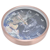 Wall Hanging Mute Clock Innovative LED Luminous Clock with Light Voice Control Rose Gold