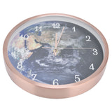 Wall Hanging Mute Clock Innovative LED Luminous Clock with Light Voice Control Rose Gold