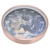 Wall Hanging Mute Clock Innovative LED Luminous Clock with Light Voice Control Rose Gold