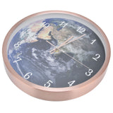 Wall Hanging Mute Clock Innovative LED Luminous Clock with Light Voice Control Rose Gold