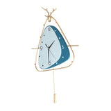 Nordic Light Luxury Clock Fashion Deer Head Wall Clock Living Room Household Decoration In Australia - Darrahopens