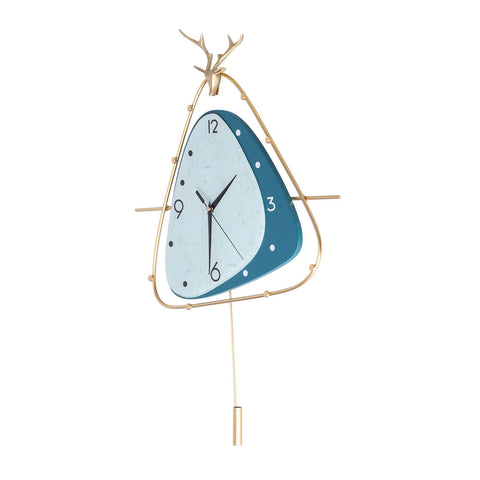 Nordic Light Luxury Clock Fashion Deer Head Wall Clock Living Room Household Decoration In Australia - Darrahopens