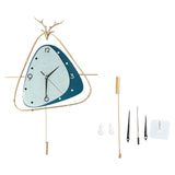 Nordic Light Luxury Clock Fashion Deer Head Wall Clock Living Room Household Decoration In Australia - Darrahopens