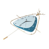 Nordic Light Luxury Clock Fashion Deer Head Wall Clock Living Room Household Decoration In Australia - Darrahopens