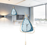 Nordic Light Luxury Clock Fashion Deer Head Wall Clock Living Room Household Decoration