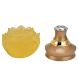 2Set LED Lotus Buddhist Light with Alloy Base Colorful Buddha Lamp Ornament Prayer Faith SuppliesUS Plug 100‑240V In Australia - Darrahopens
