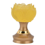 2Set LED Lotus Buddhist Light with Alloy Base Colorful Buddha Lamp Ornament Prayer Faith SuppliesUS Plug 100‑240V In Australia - Darrahopens