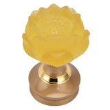 2Set LED Lotus Buddhist Light with Alloy Base Colorful Buddha Lamp Ornament Prayer Faith SuppliesUS Plug 100‑240V